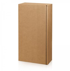 2 FLES WIJNDOOS "Natuur" open golf bruin  360x180x90 mm