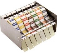 KLEURCODE DISPENSER. + STICKERS 7 DAGEN a 1000 stuks