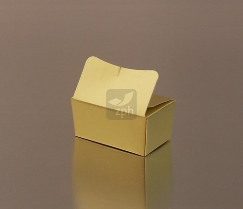 BALLOTIN  bonbondoosje voor 2 BONBONS  GOUD