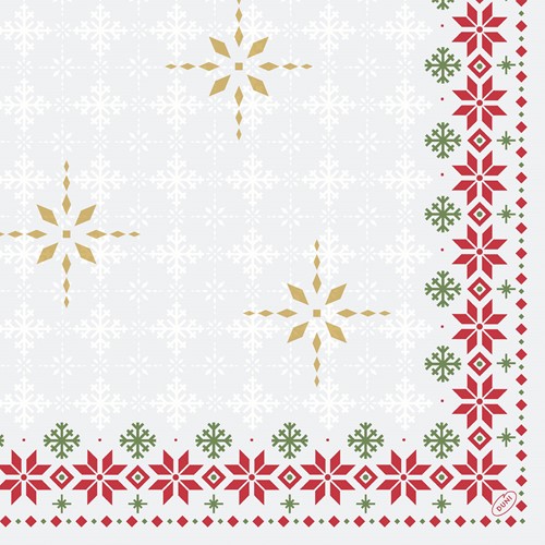 DUNI KERSTSERVET dunisoft 40x40 cm Tradition doos a 360 stuks (6x60)  200809