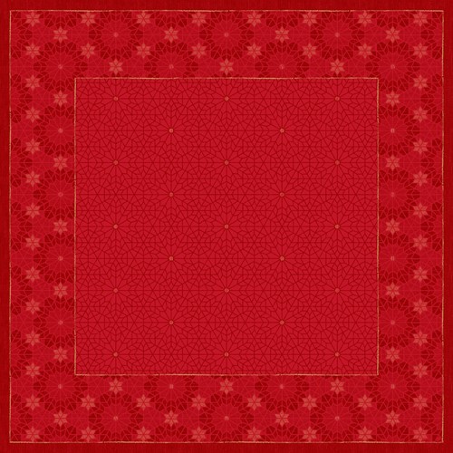 Duni tafellaken 84x84 cm All Stars Red  Kerst 194215 per 20 stuks