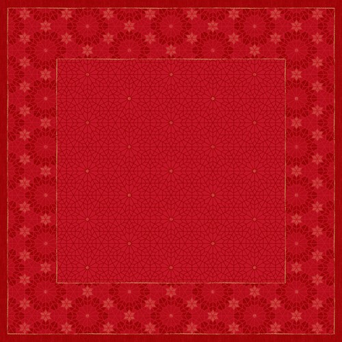 Duni tafellaken 84x84 cm All Stars Red  Kerst 194215 per 20 stuks