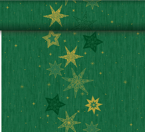 Tafelloper Dunicel 40 cm x24 meter Star Stories Green 188297  rol