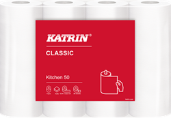 Katrin Classic keukenrol 2-laags wit 10,5 mtr x 22,5 cm pak à 32 rol (8x4)