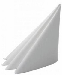 SERVET AIRLAID 40x40 cm WIT 1/8 vouw 60 grs.  ds a 300 st
