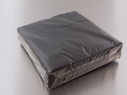 SERVET 33x33 cm 1/4 vouw 2 laags cellulose ZWART