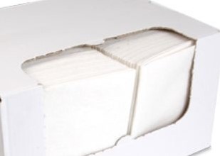 SCHOONMAAKDOEKEN WIT nonwoven 38x40 cm VOORDEELPAK a 10 kg