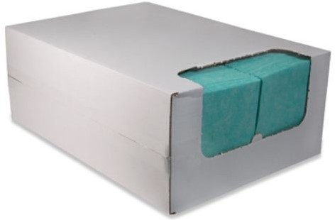 SCHOONMAAKDOEKEN GROEN nonwoven 38x40 cm. doos a 200 stuks