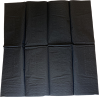 SERVET 33x33 cm ZWART 2 laags   1/8  vouw  doos a 2000 stuks