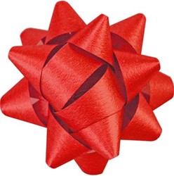 STARBOWS 50 mm opaak rood  250 stuks
