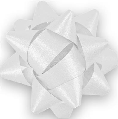 STARBOWS 50 mm opaak wit 250 stuks