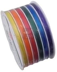 KRULLINT 10 mm x 4 meter 6 Opaque kleuren