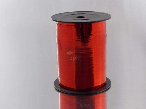 KRULLINT 10 mm 250 meter ROOD ROSSO METALLIC