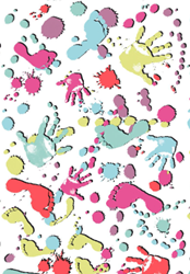 DESSIN INPAK CADEAU PAPIER 50 cm HANDS & FEET