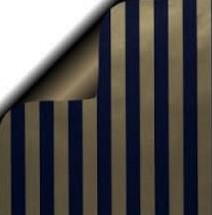 DESSIN INPAK CADEAU PAPIER GOLDEN LINE BLUE 50cm rol 3102