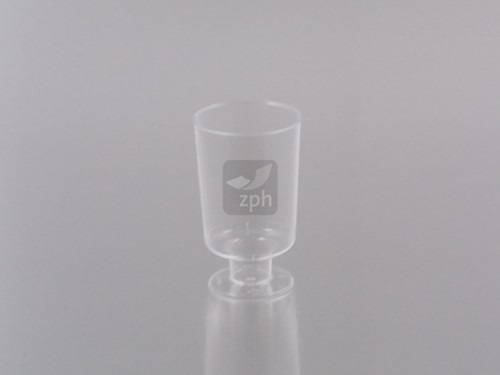 PLASTIC BORREL & PROEFGLAS 50 cc op voetje  119102