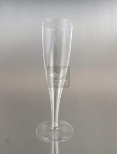 CHAMPAGNEGLAS FLUTE 100 ML GLASHELDER PS transparant incl sup en afvalbijdrage