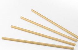 RIETJES papier  6 mm x 24 cm bruin kraft  zak a 200 stuks