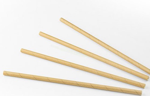 RIETJES papier  6 mm x 24 cm bruin kraft  zak a 200 stuks
