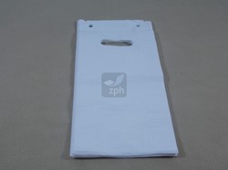 DKT ZIJVOUW TAS HDPE WIT 19x8x37 cm 12 micron