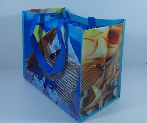 PP WOVEN SHOPPER DRAAGTAS 48x30x40 cm   ZOMER