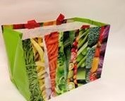 PP WOVEN DRAAGTAS 40x25x35 cm  GROENTE FRUIT