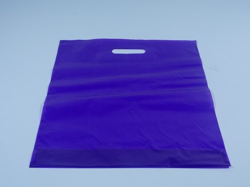DRAAGTAS PURPLE  DKT (semi transparant 38x44+4 cm 50 micron