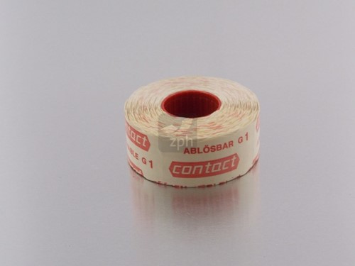 PRIJSTANG ETIKET WIT 25x16 mm    G1  VERWIJDERBAAR