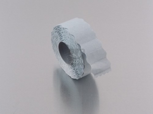 ETIKET 26 x 12 G2 wit  met opdruk :  T.H.T. permanent klevend