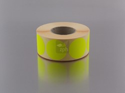  Etiket Ø13 mm geel Apli 02734  616 stuks