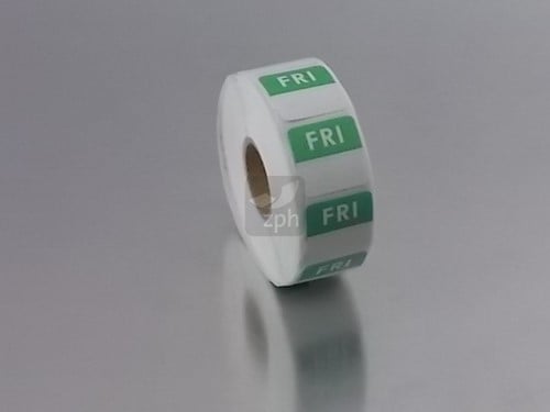 KLEURCODE ETIKET " VRIJDAG "  x 1000st