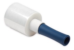 AFROL DISPENSER MINI STRETCH BUNDEL FOLIIE KERN 38 mm LENGTE 140 mm BLAUW