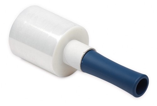AFROL DISPENSER MINI STRETCH BUNDEL FOLIIE KERN 38 mm LENGTE 140 mm BLAUW