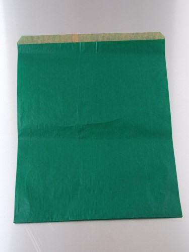 FOURNITUREN ZAK 26x32 cm kraft GROEN