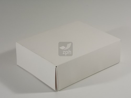 DUPLEX gebakdoos F5  26x19x8 cm WIT onbedrukt  F5