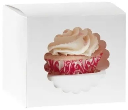 CUPCAKEDOOSJE wit Met Venster incl. interieur 90x90x90 mm 