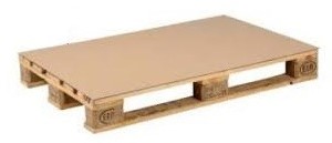 PALLETPLAAT  GOLFKARTON  790x1190 mm  voor EUROPALLET FSC Mix 70%