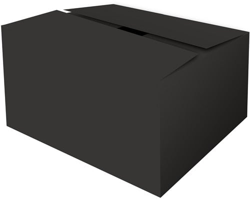 GOLFKARTON GESCHENKDOOS 390x290x175 mm MAT ZWART