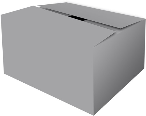 GOLFKARTON GESCHENKDOOS 390x290x232 mm ZILVER