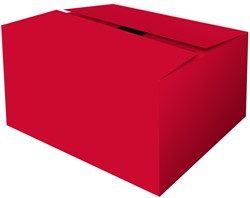 GOLFKARTON GESCHENKDOOS 390x290x232 mm ROOD