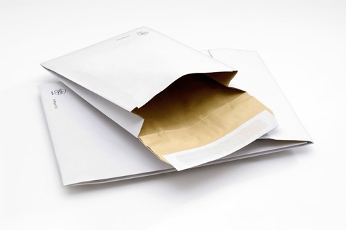 Harmonica verzendenvelop / k-pack 176x250x50 mm wit