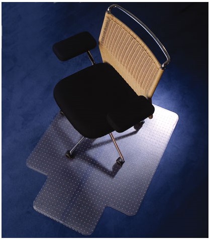 VLOERMAT ZACHTE VLOER PVC TRANSPARANT MET LIP 120 x 90 cm