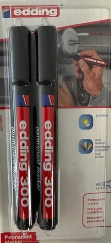 STIFT EDDING 300 ZWART RONDE PUNT permanent 