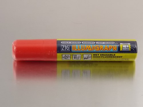 KRIJTSTIFT GROOT ROOD  15 mm