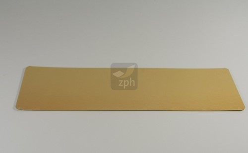 GOUDKARTONS zalm 18 x 55 cm afgeronde hoeken  goud / goud