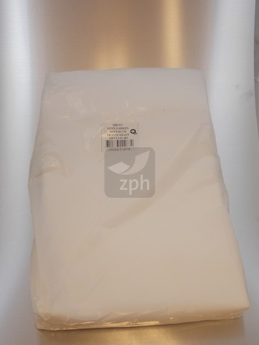 HDPE PLASTIC ZAK 44x46 cm zijvouw ( 28x16x46 ) transparant