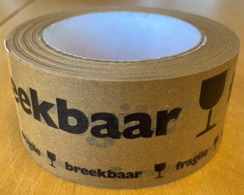 TAPE PAPIER BRUIN 50 mm x 50 meter BREEKBAAR