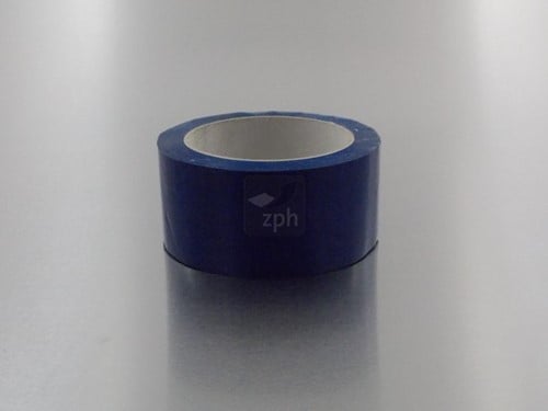 TAPE PVC 50 mm x 66 meter  BLAUW BLANCO