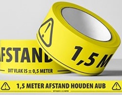 Strapping tape 12x66 mm kern 76 mm PP hotmeld Oranje 72 mµ  
