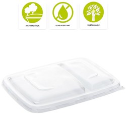 Deksel PP Be Pulp serie  23x16x5 cm  550 + 250 ml  PUL51621